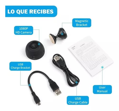 MINI CAMARA ESPIA A9 FULL HD 1080P