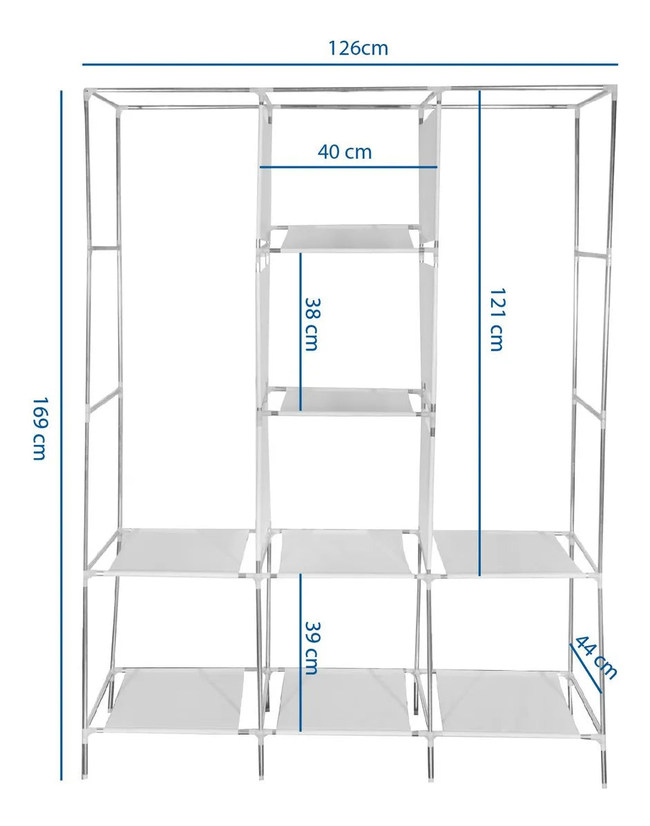 Closet Armario Doble Desarmable Portatil